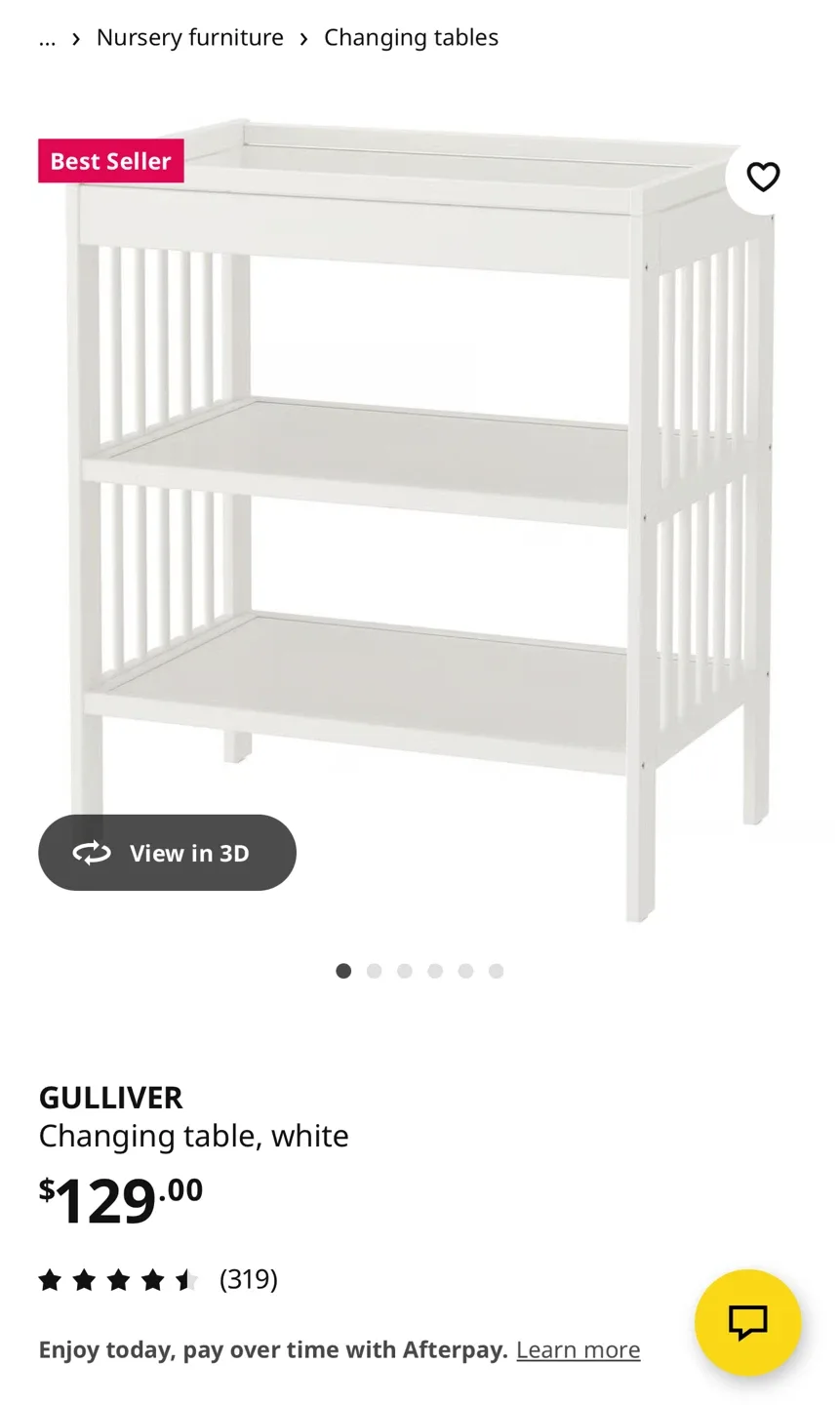 IKEA Gulliver Changing Table - White image indicator(4)