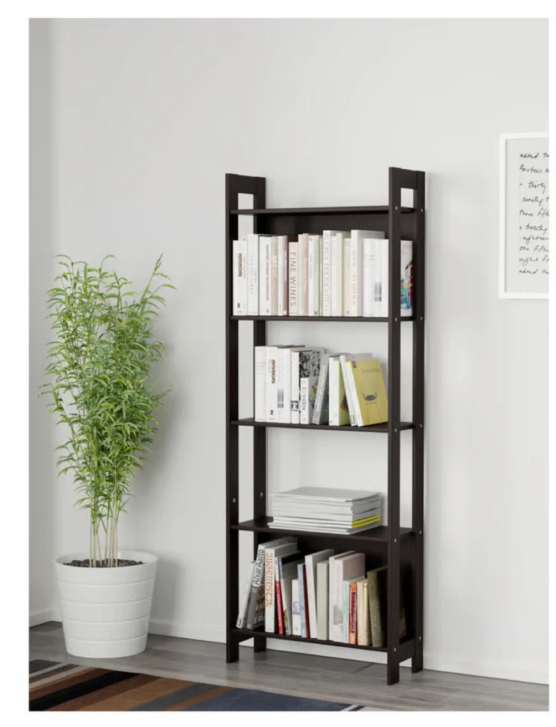 IKEA LAIVA Shelf Unit - Dark Grey/Brown image indicator(2)