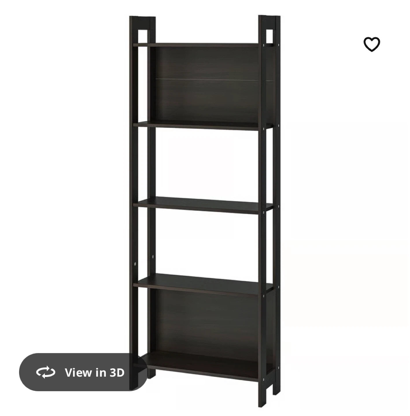 IKEA LAIVA Shelf Unit - Dark Grey/Brown