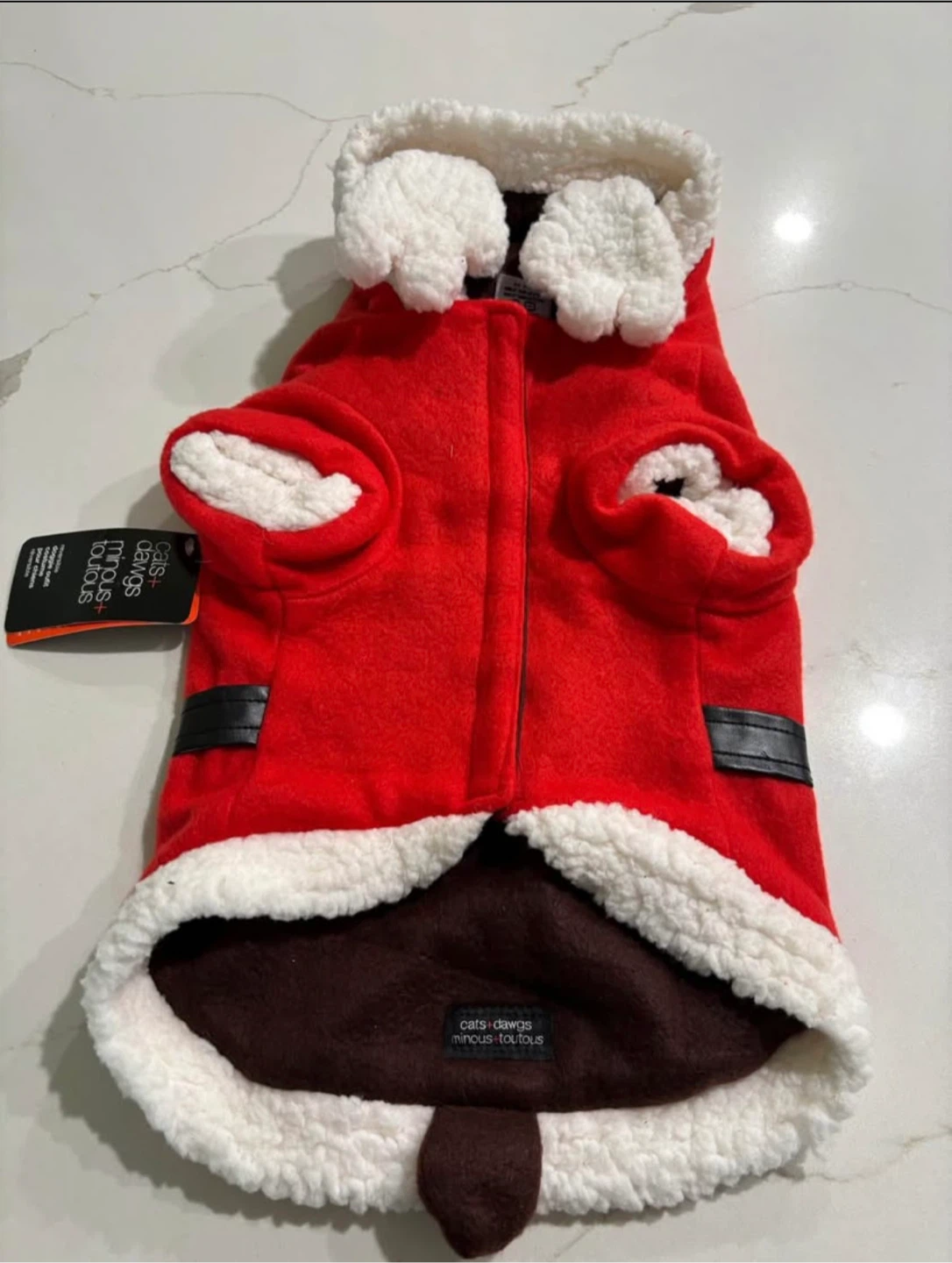 NEW Cats+Dawgs Christmas Reversible Doggie Outfit Costume - M/M - photo 5