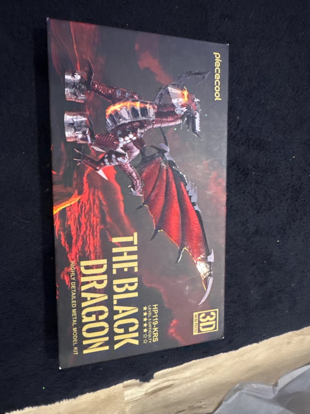 Piececool The Black Dragon 3D Metal Model Kit