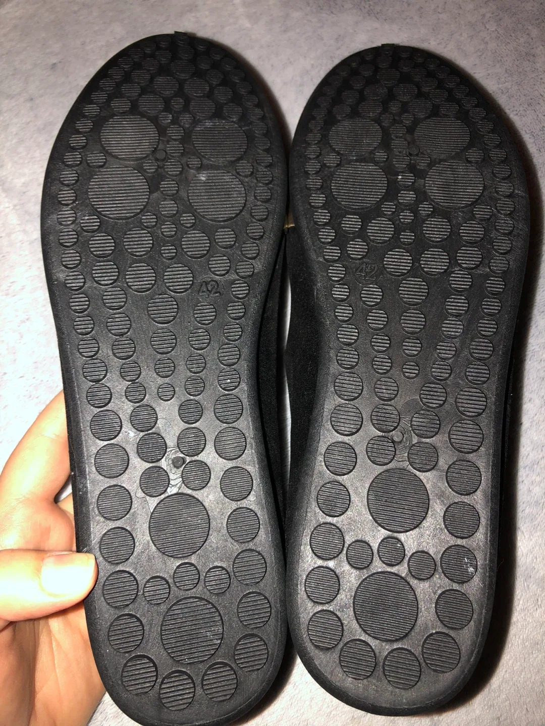 Black Loafers with Gold Accent - Size 42 image indicator(6)