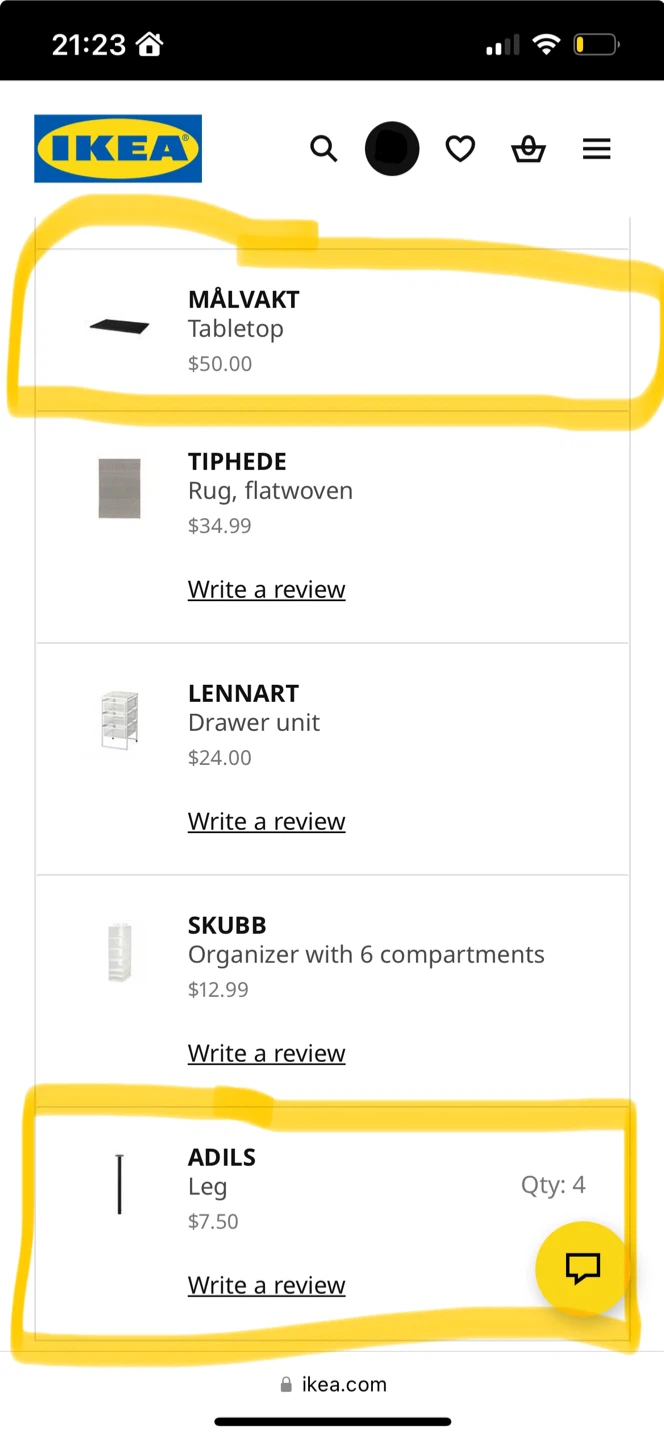 Black Ikea Table - photo 2