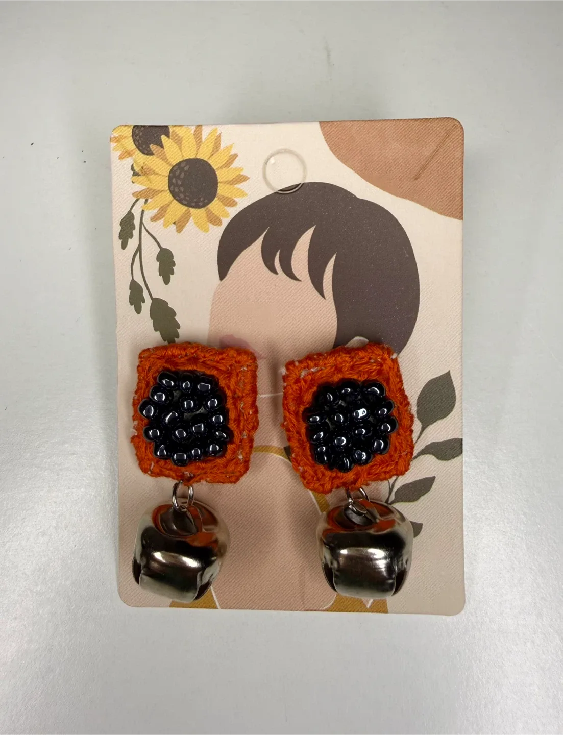 Handmade Crochet Earrings with Bells image indicator(2)
