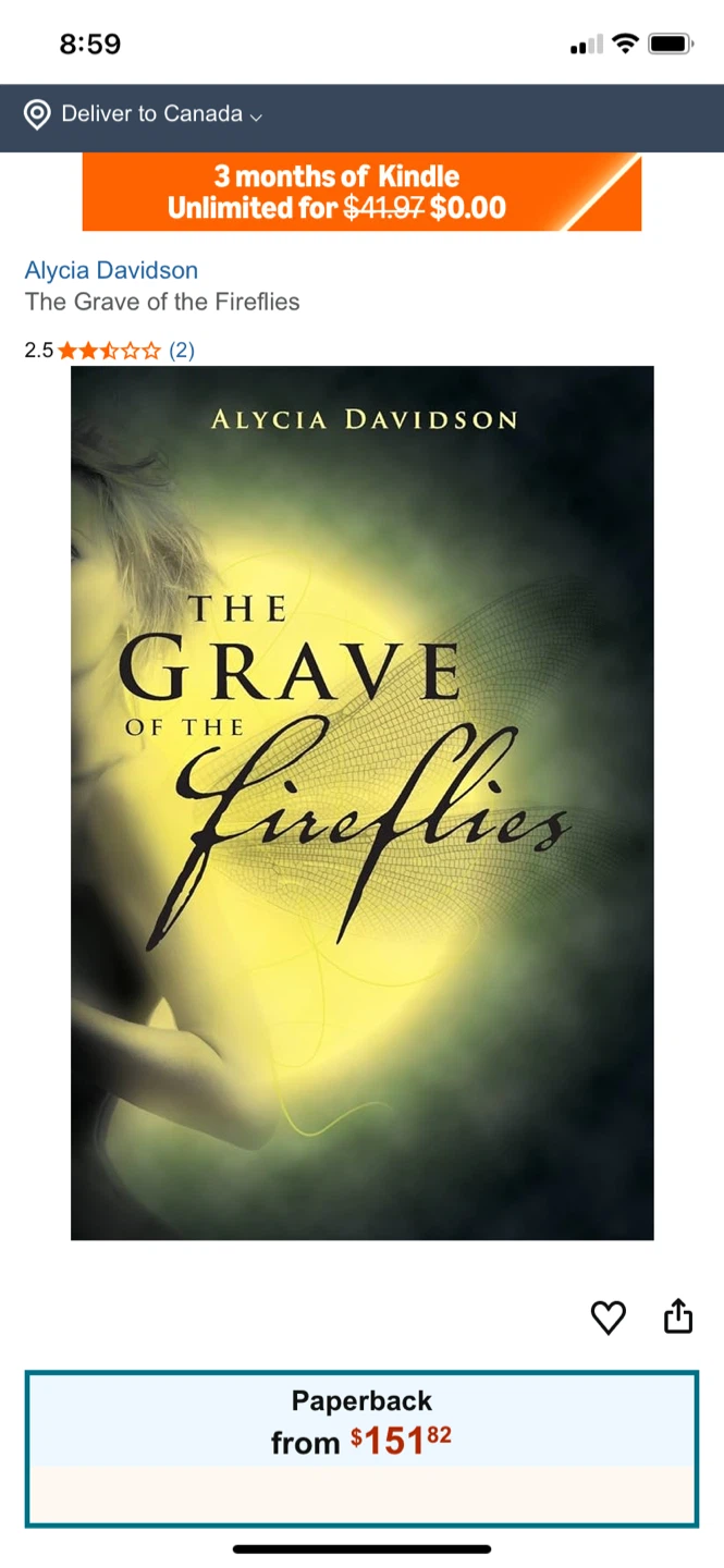 The Grave of the Fireflies by Alycia Davidson