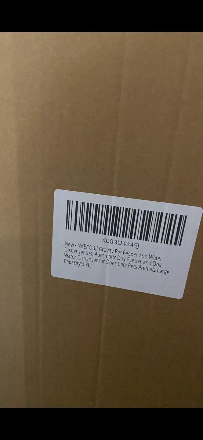 New NKECOBJI Gravity Pet Feeder & Water Dispenser image indicator(2)