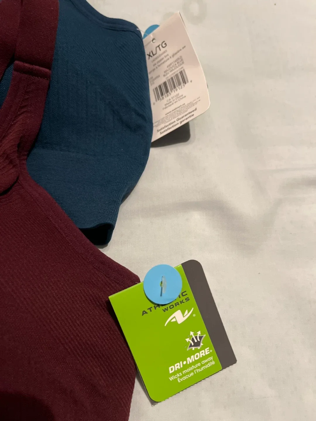 Athletic Works XL/TG Zipper Bras - 3 Pack New!! image indicator(2)