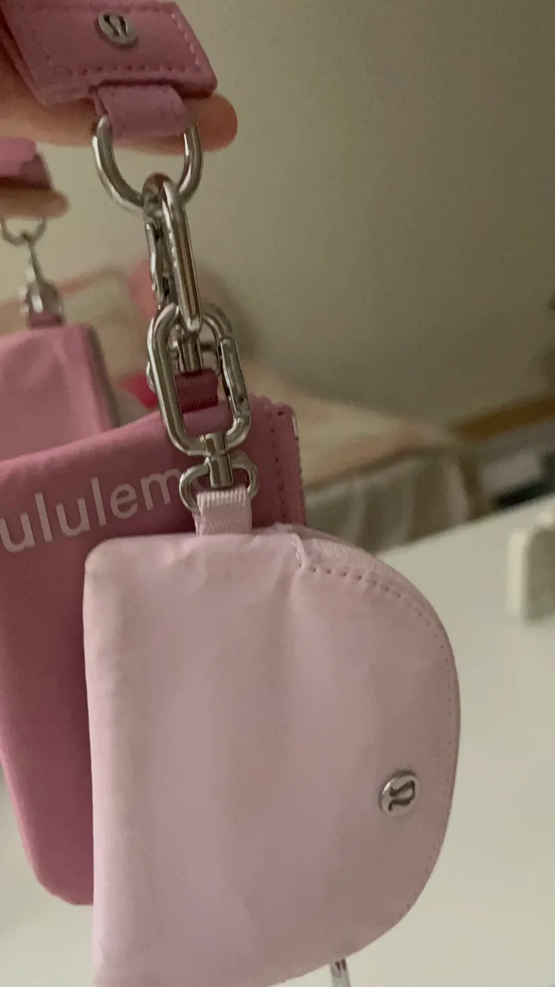 Lululemon Pink Dual Pouch Wristlet image indicator(4)