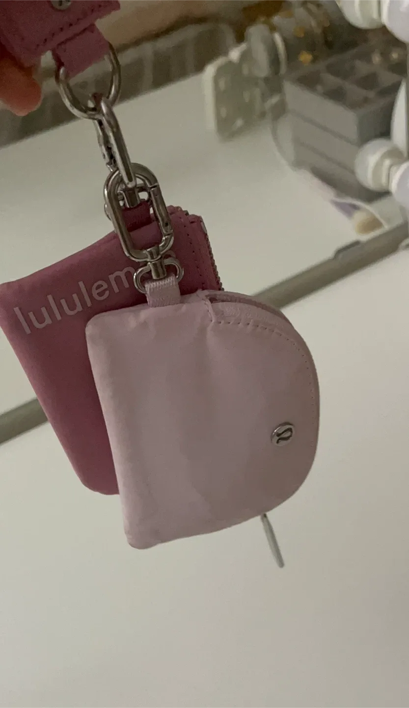 Lululemon Pink Dual Pouch Wristlet image indicator(3)