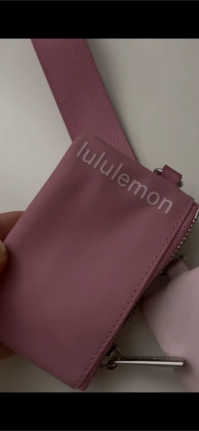Lululemon Pink Dual Pouch Wristlet image indicator(5)