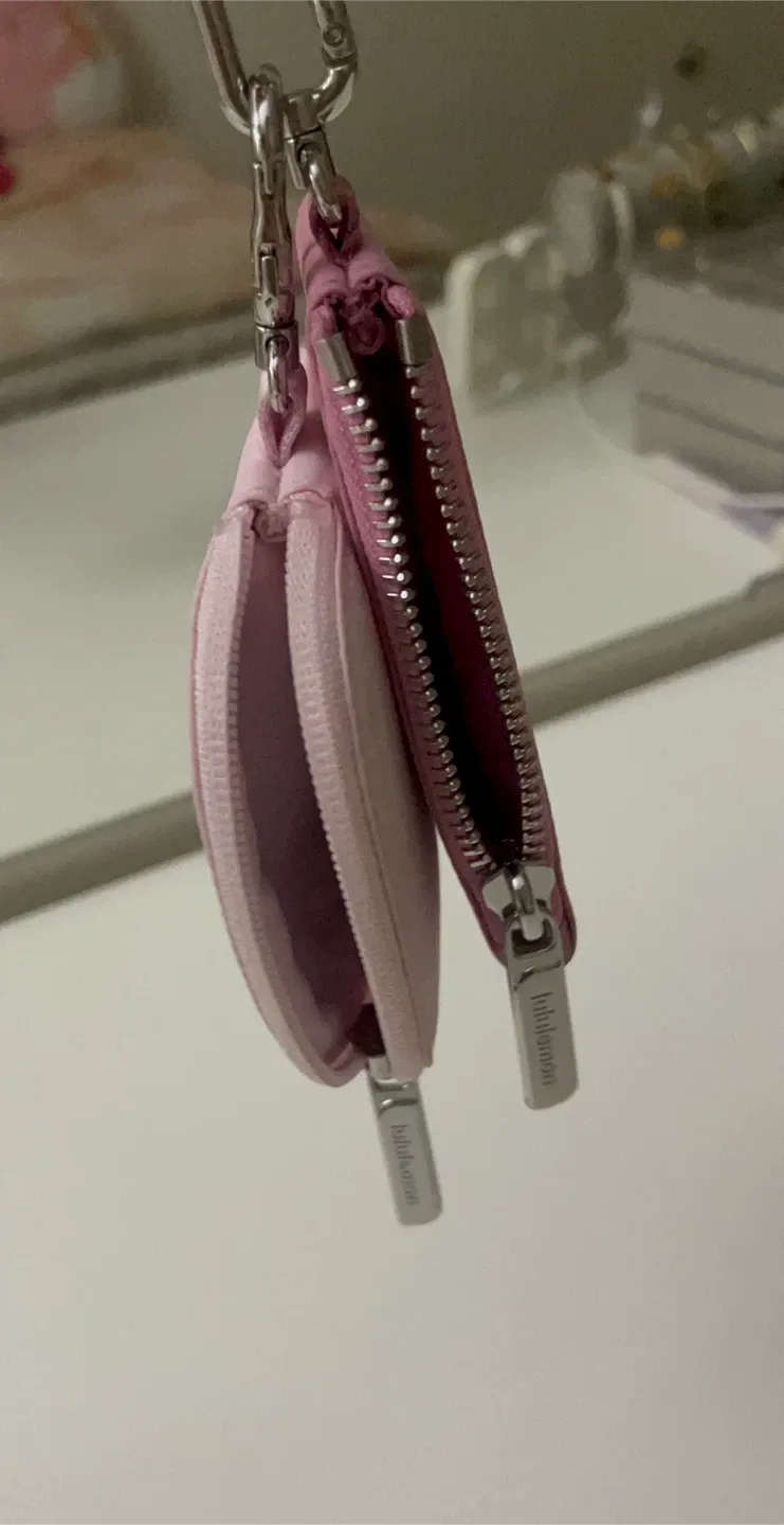Lululemon Pink Dual Pouch Wristlet image indicator(7)