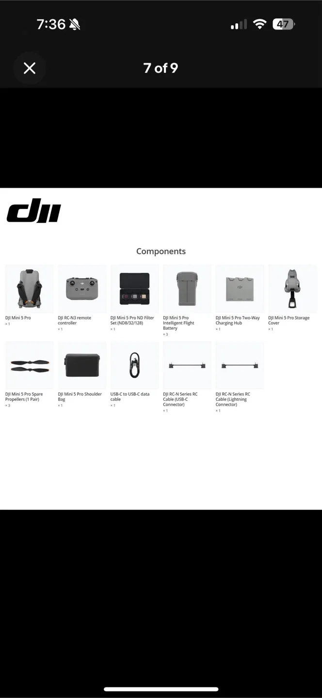DJI Mini 5 Pro Fly More Combo SEALED NEW image indicator(6)