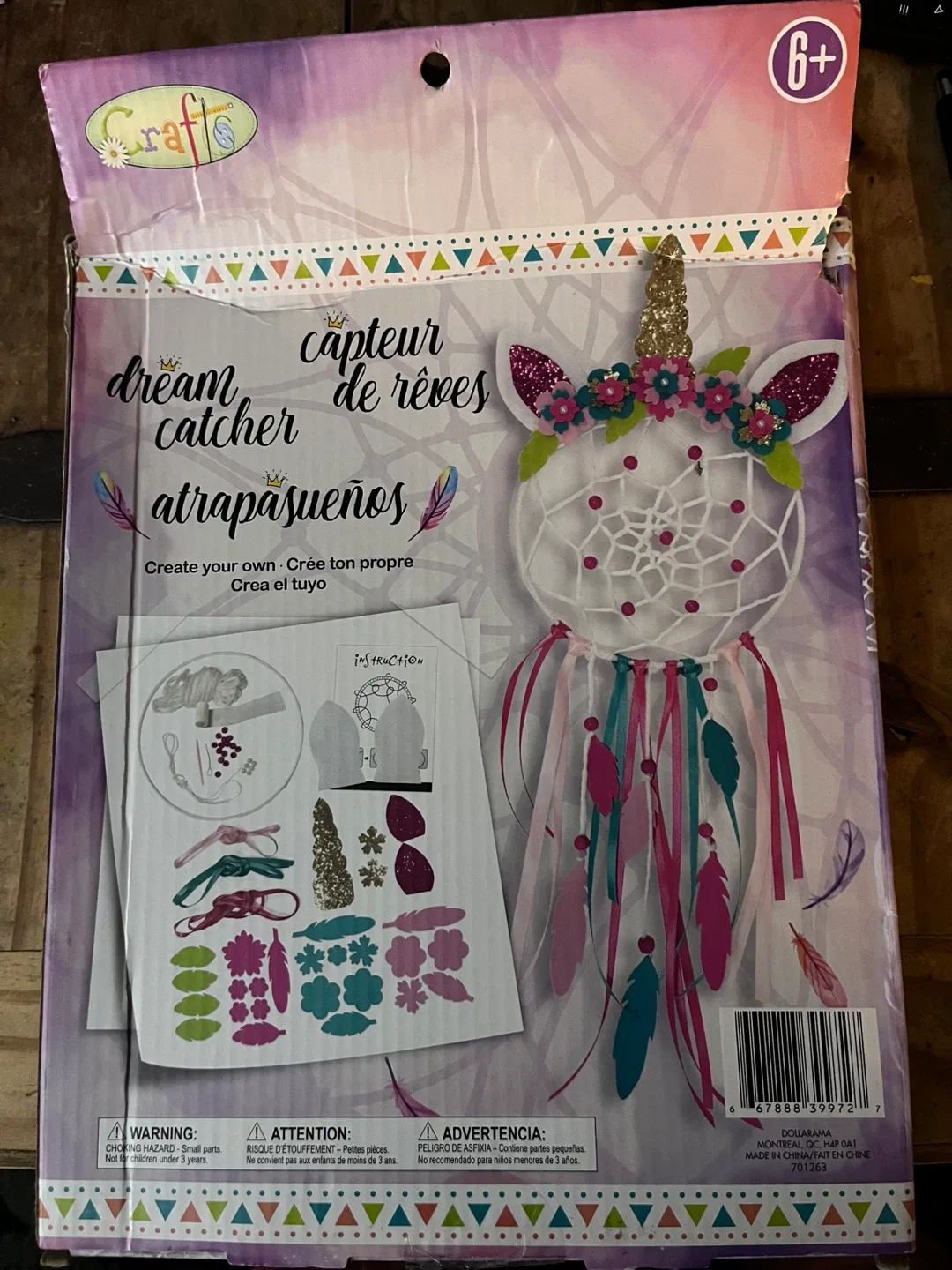 Crafts Dream Catcher Unicorn DIY Kit image indicator(2)