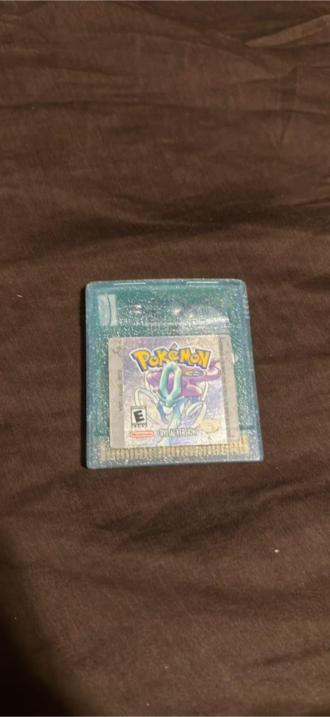 Pokemon Crystal Version Game Boy Color Cartridge