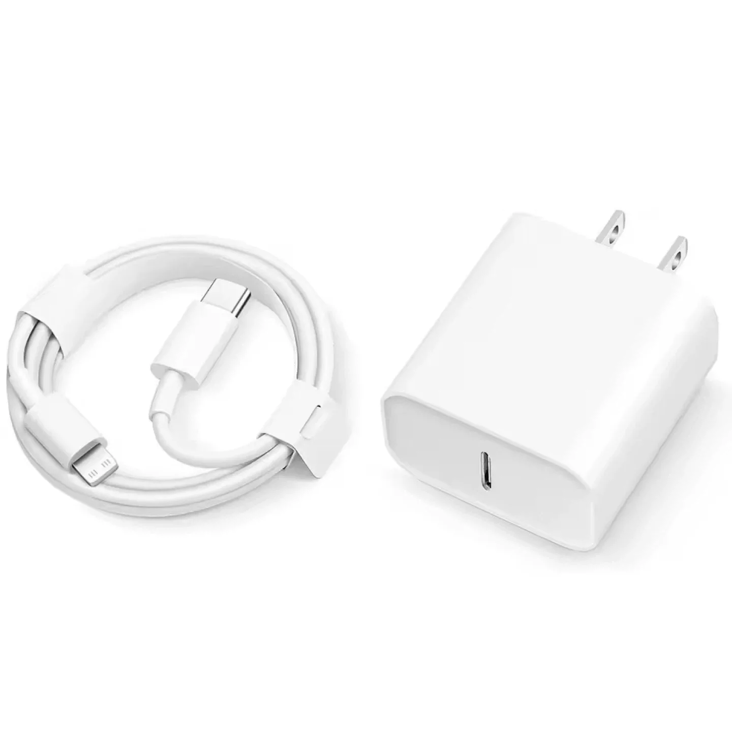 20W Charger Plug with 1M/3FT Usb C to Lightning for iPhone iPad