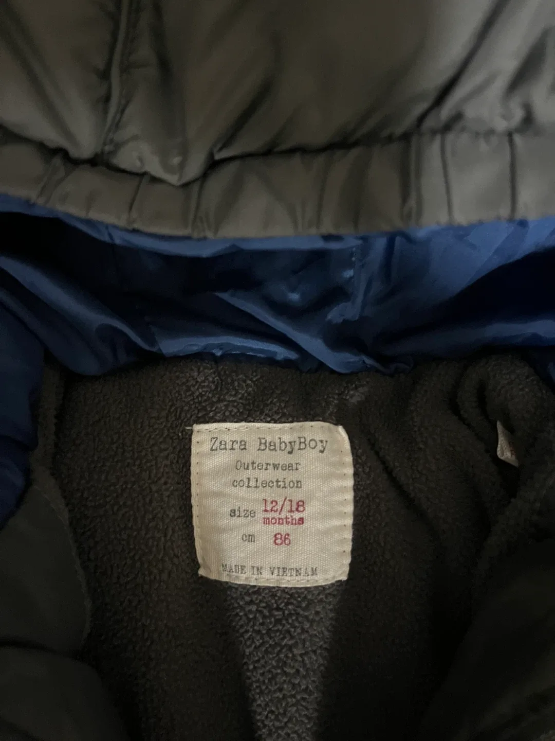 Zara Baby Boy Puffer Jacket - Size 12-18 Months image indicator(3)