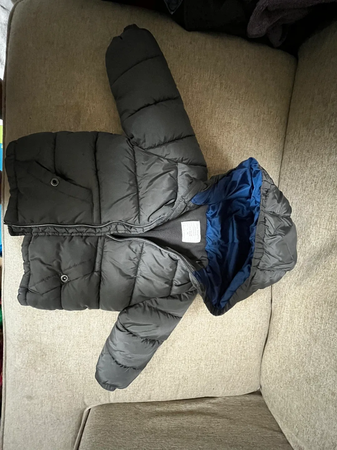 Zara Baby Boy Puffer Jacket - Size 12-18 Months