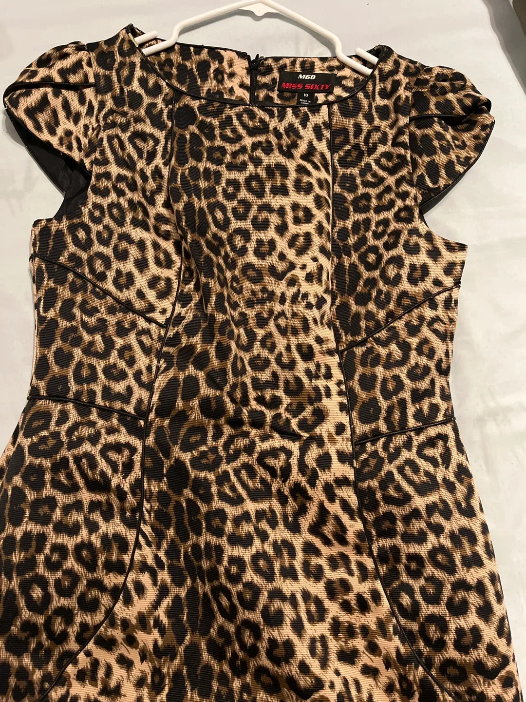 Miss Sixty Leopard Print Dress - Size 10 image indicator(4)