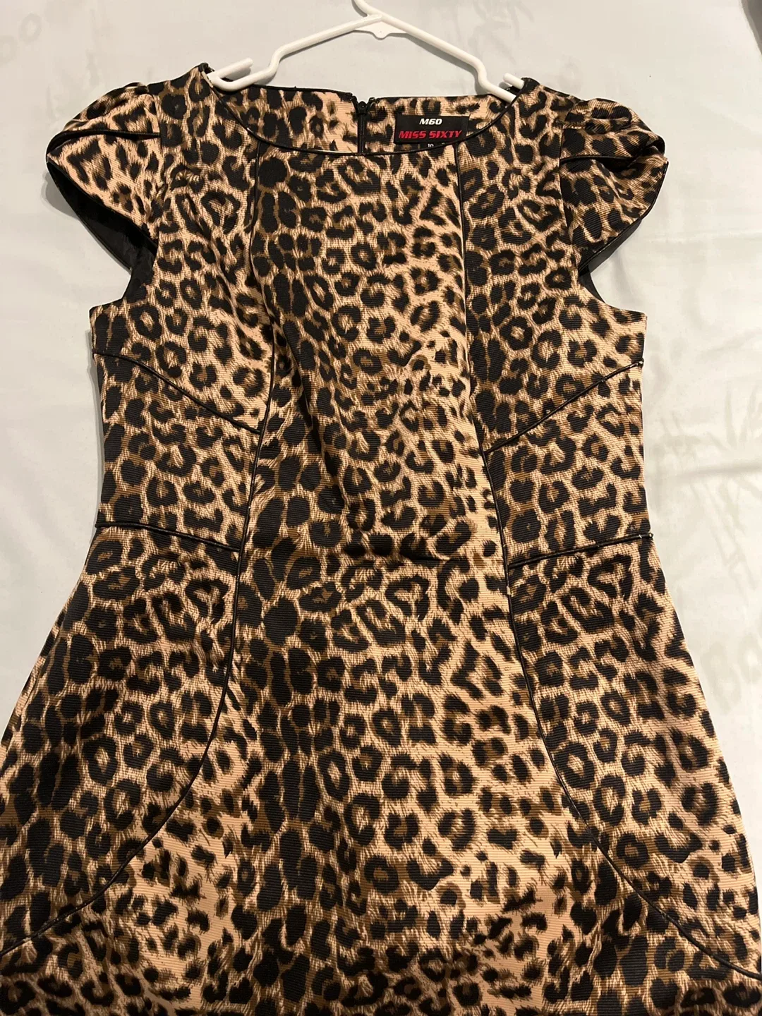 Miss Sixty Leopard Print Dress - Size 10
