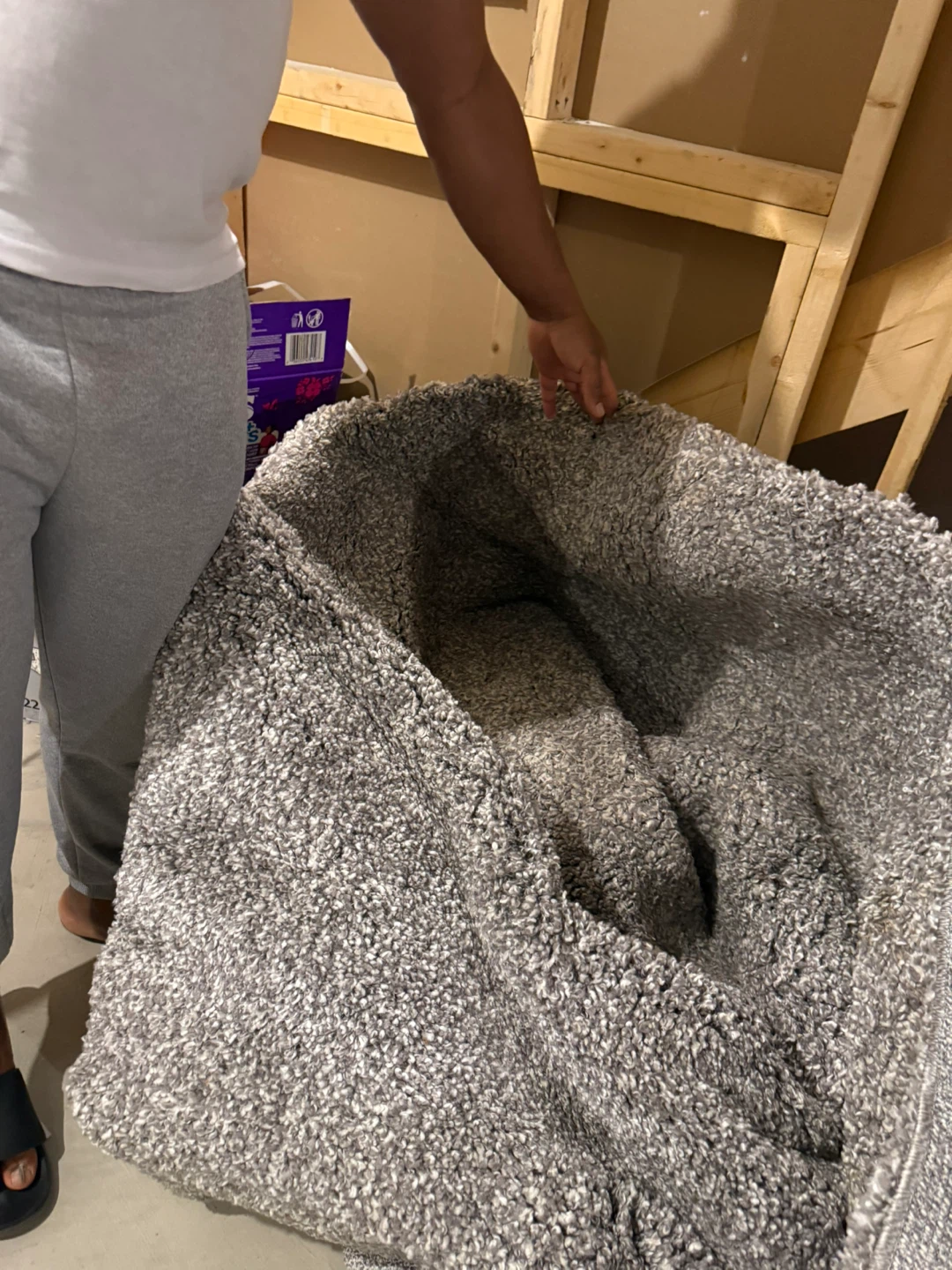 Shaggy Grey Indoor Area Rug - photo 2