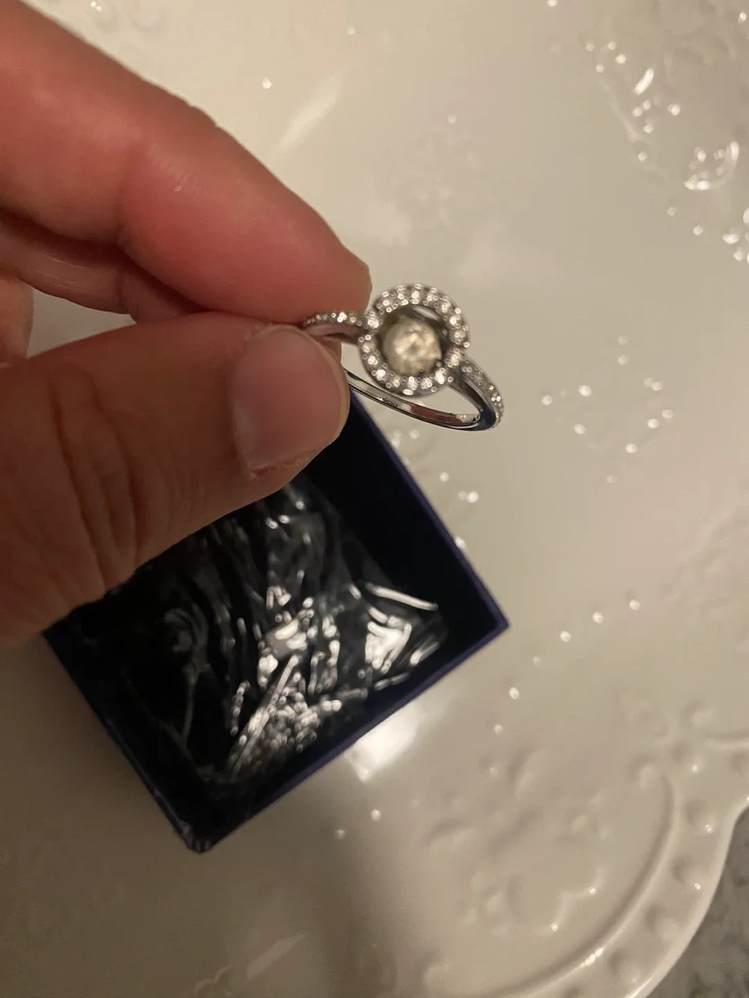 Swarovski Ring with Box - Size 9 image indicator(2)