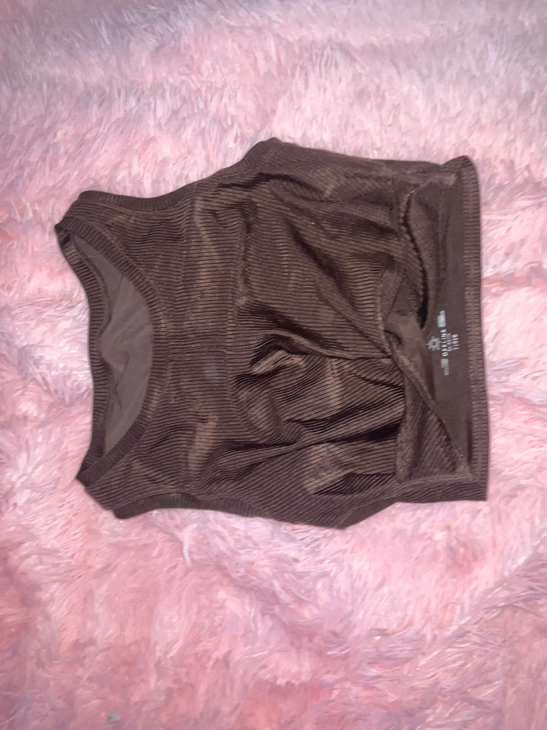 Aerie OFFLINE Brown Ribbed Tank Top - L