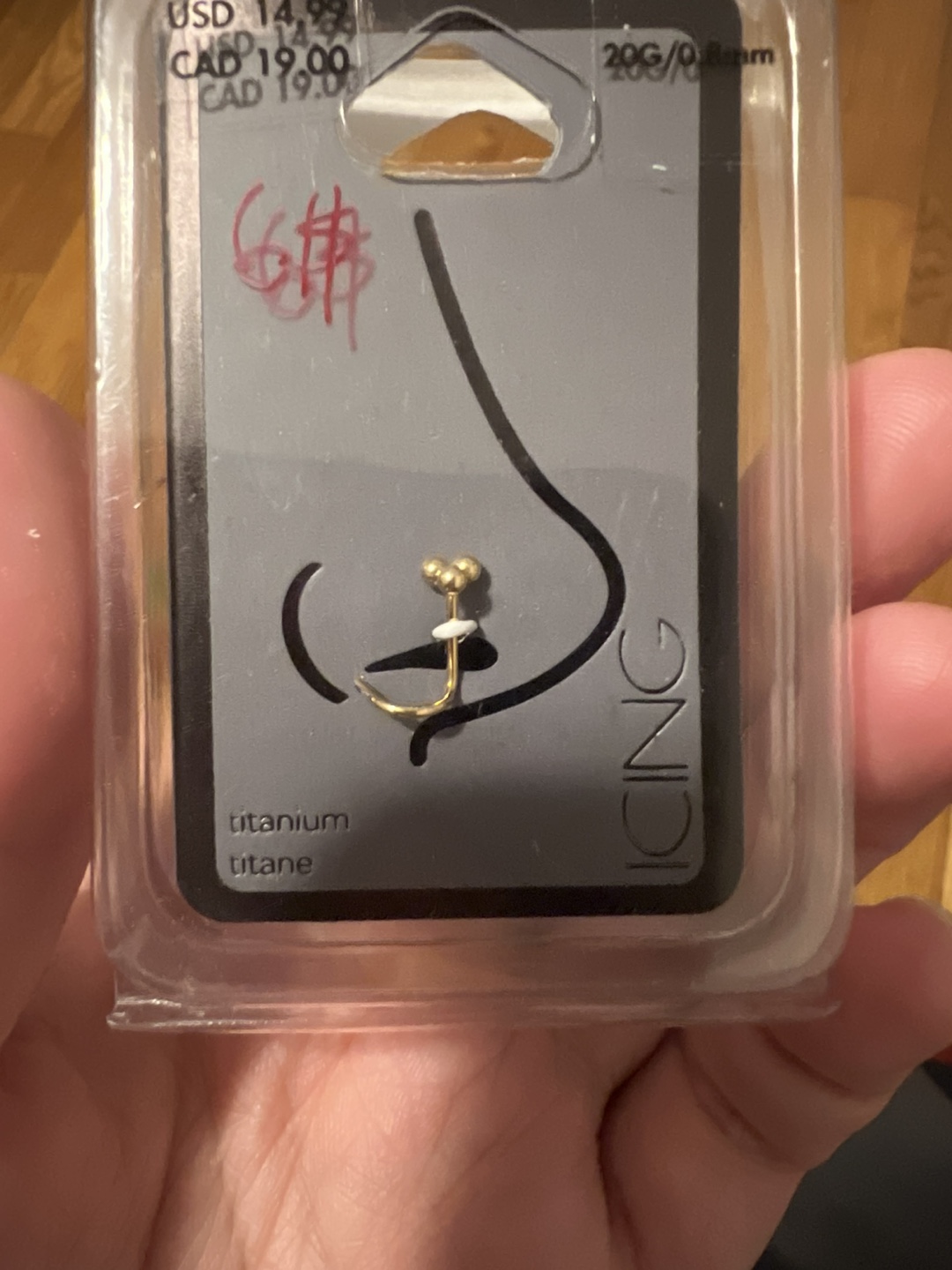 Icing Titanium Nose Ring - New