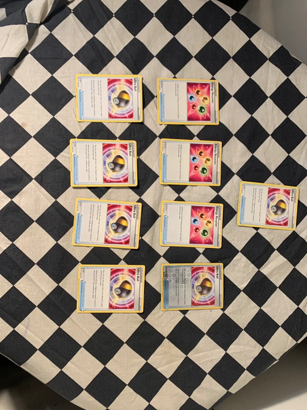 Pokemon Ultra Ball & Energy Recycler Cards