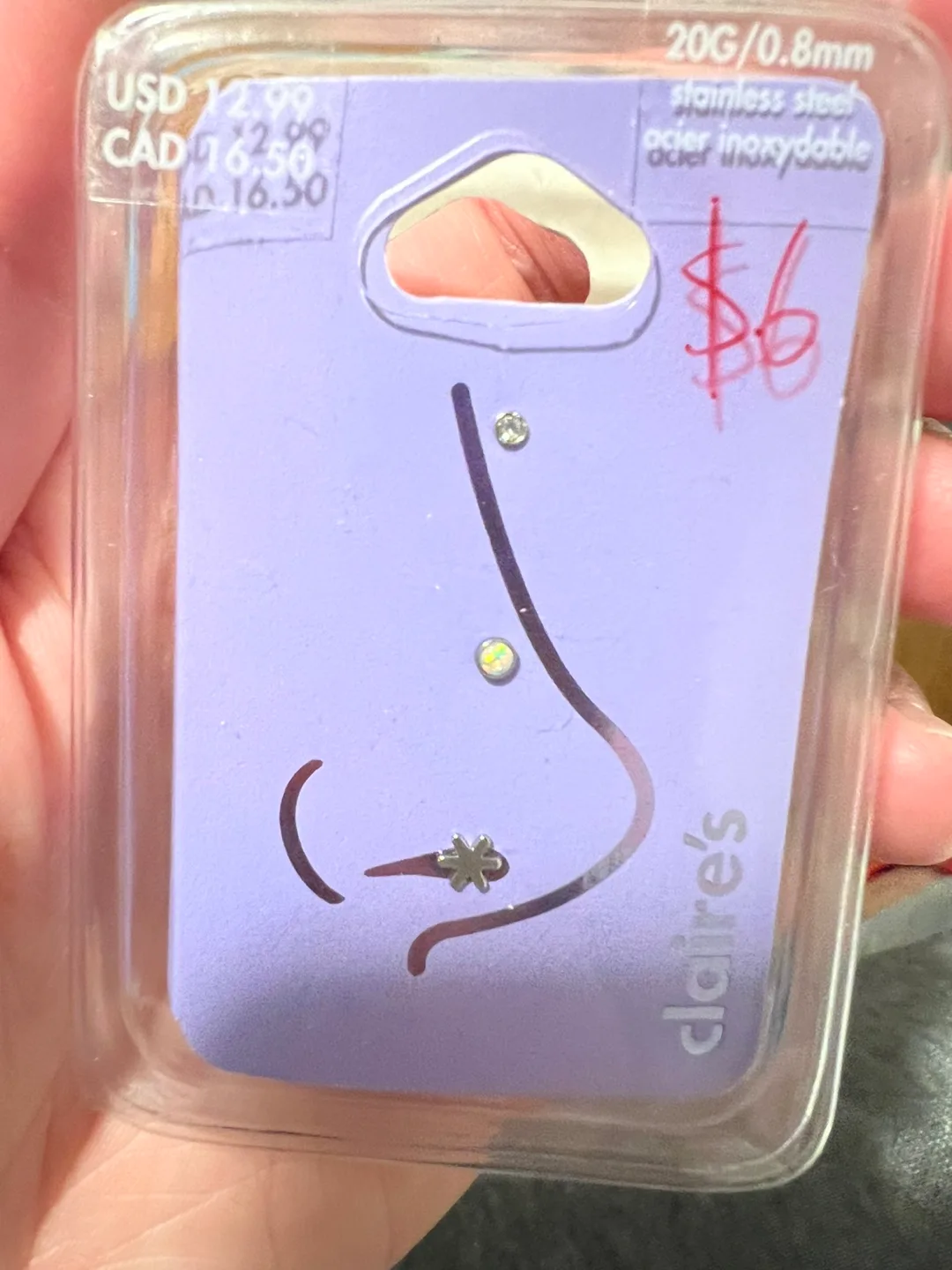 Claire's Nose Studs - New!