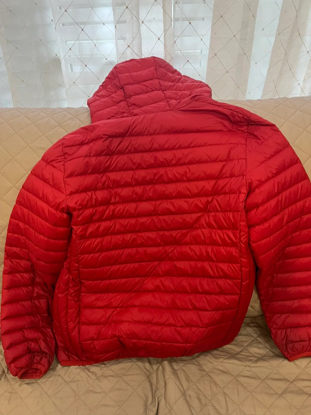 Frederik Anderson Copenhagen Red Puffer Jacket, Size S image indicator(3)