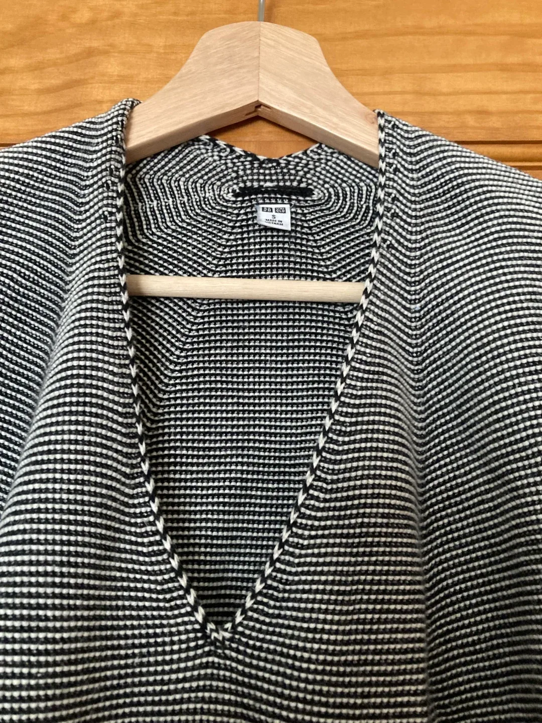 Uniqlo Houndstooth Cotton Cardigan Size M thumbnail