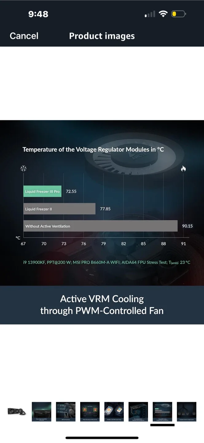 ARCTIC Liquid Freezer III Pro 240 CPU Cooler - New image indicator(7)