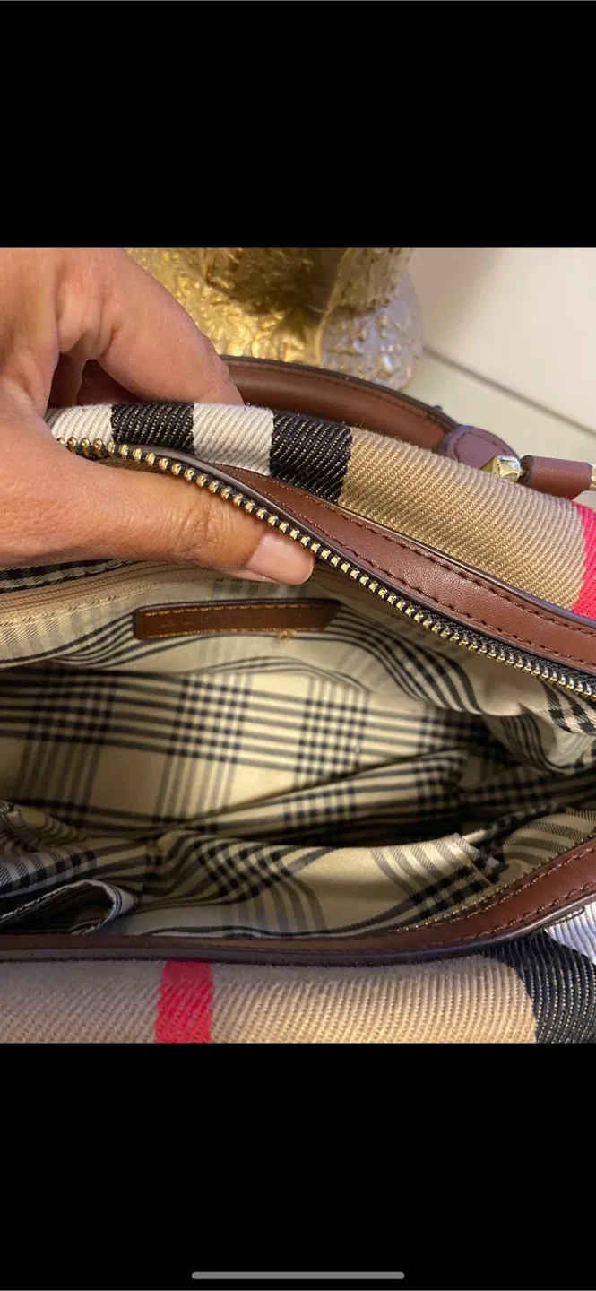 Burberry Plaid Handbag image indicator(2)