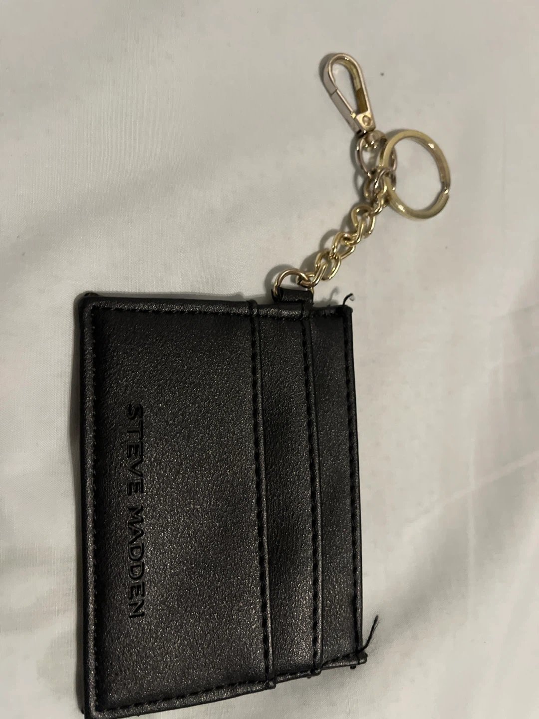 Steve Madden Black Card Holder Keychain - photo 2