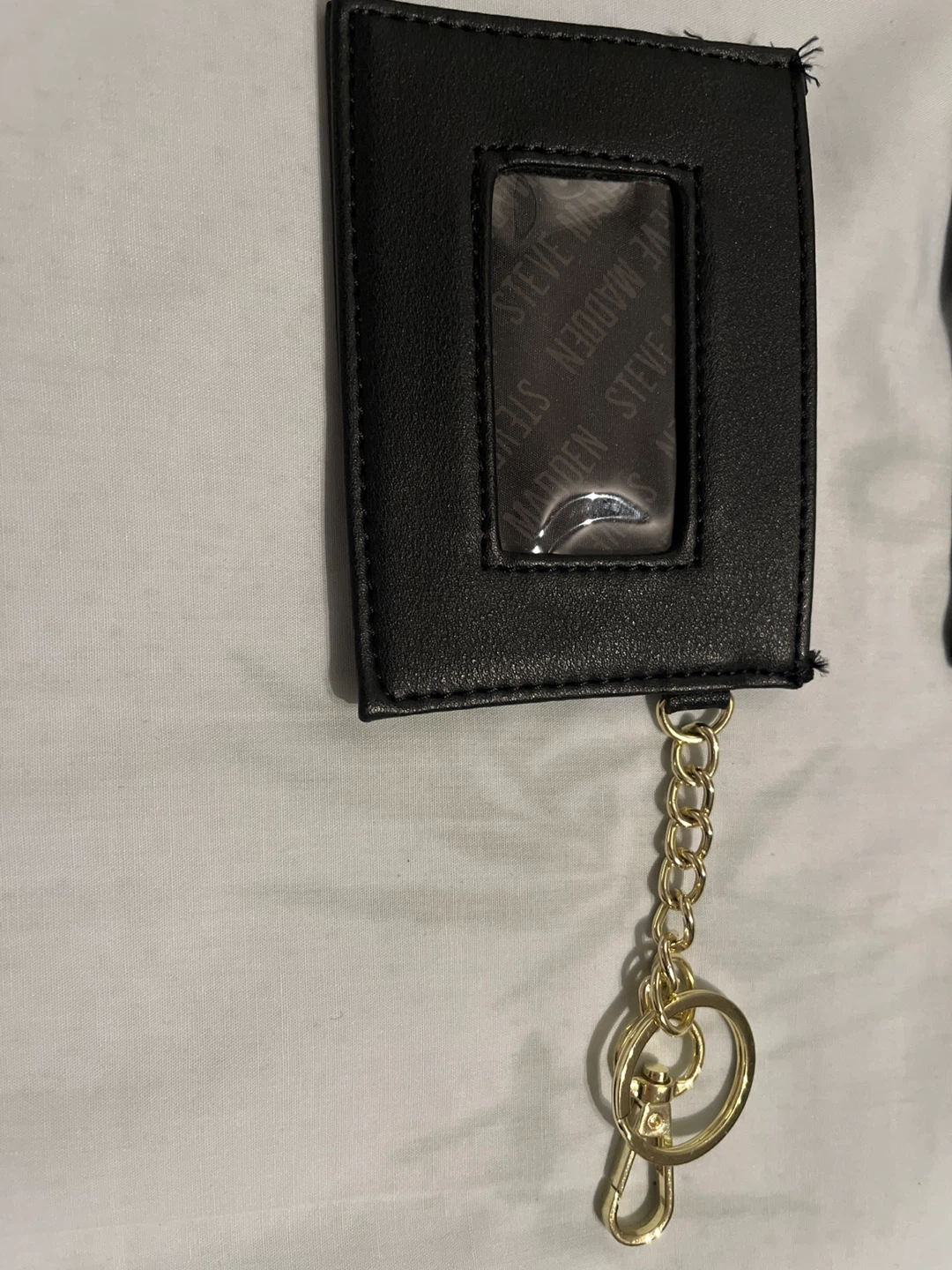 Steve Madden Black Card Holder Keychain - photo 3