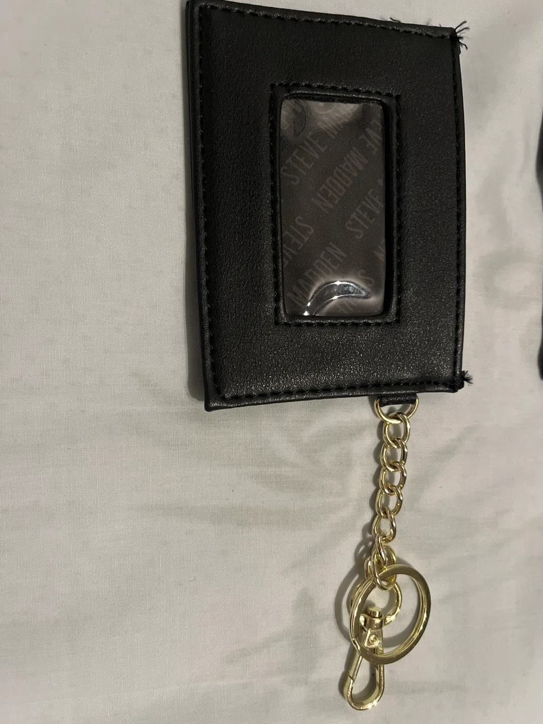 Steve Madden Black Card Holder Keychain image indicator(3)