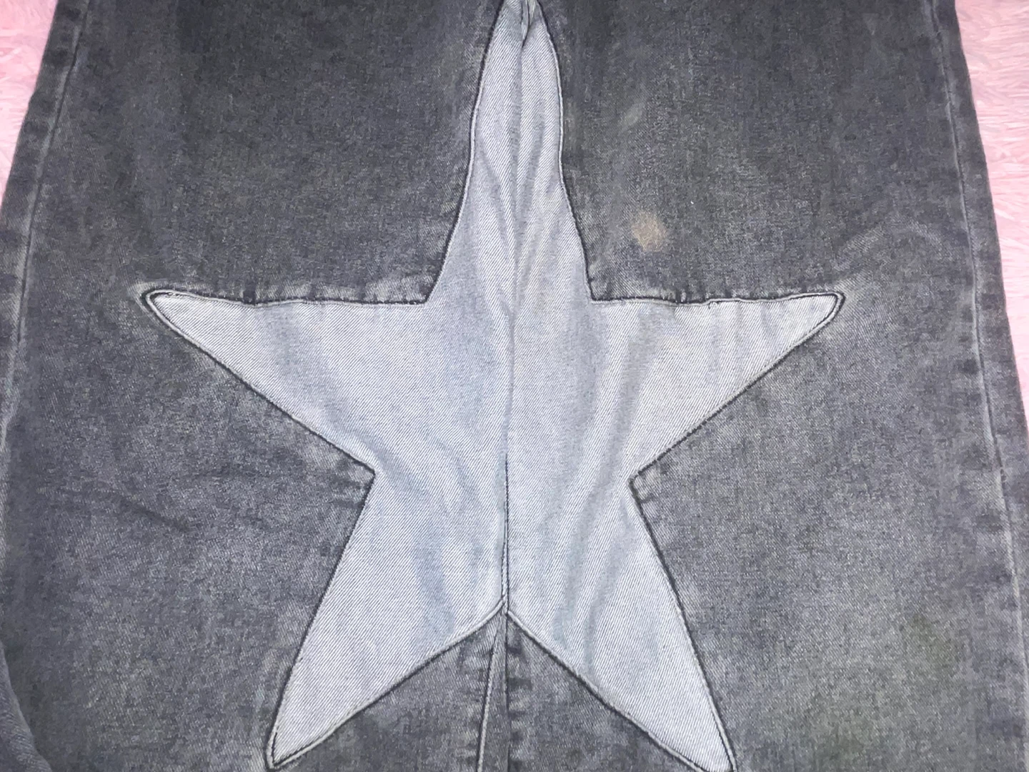 Grey Jeans with Star Design - photo 3