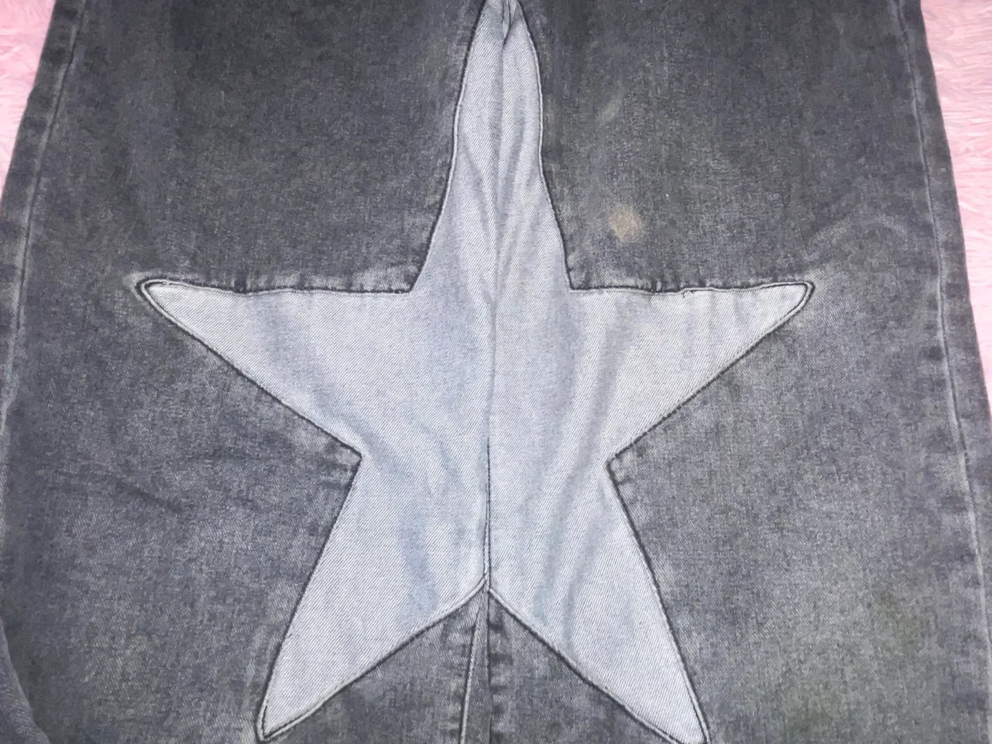 Grey Jeans with Star Design image indicator(3)