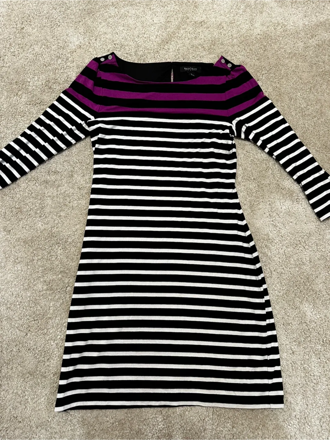 White House Black Market Striped Dress - Size S thumbnail