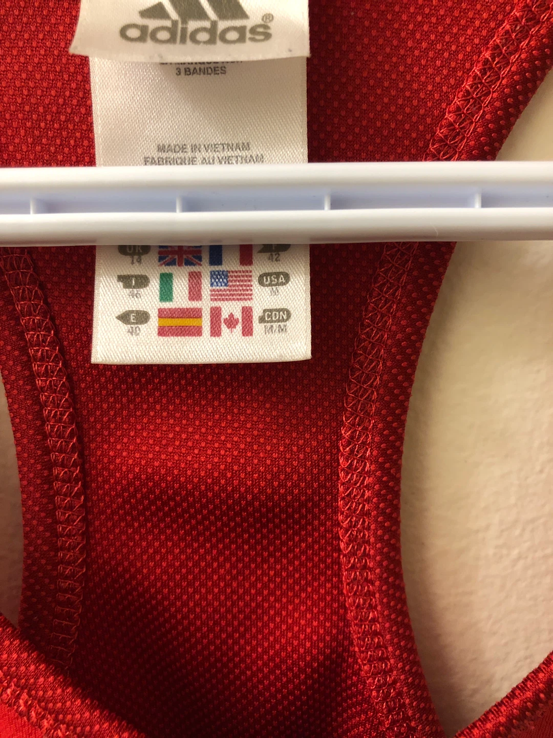 Women’s Adidas Red Tank Top - Size M - photo 3