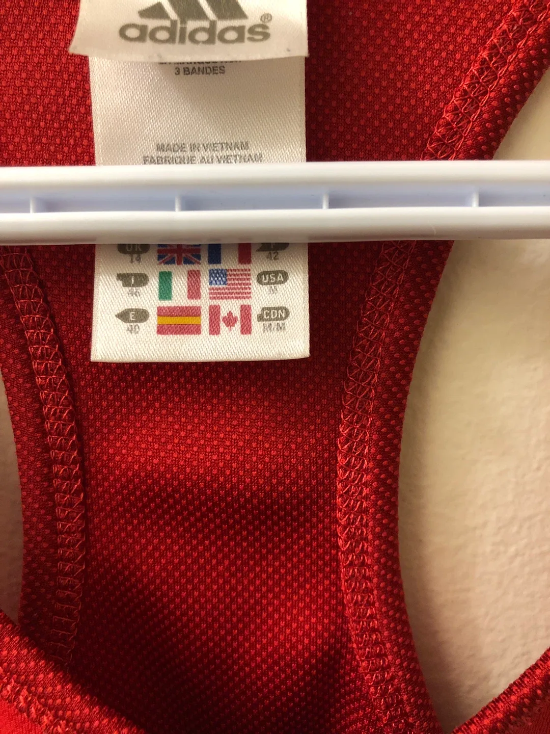 Women’s Adidas Red Tank Top - Size M image indicator(3)