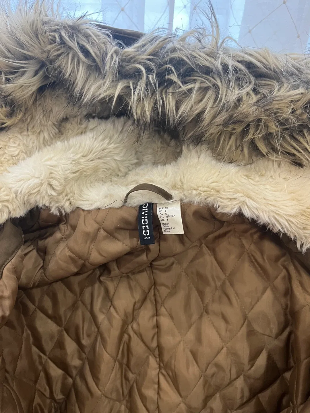 H&M Divided Olive Green Winter Parka - Size S