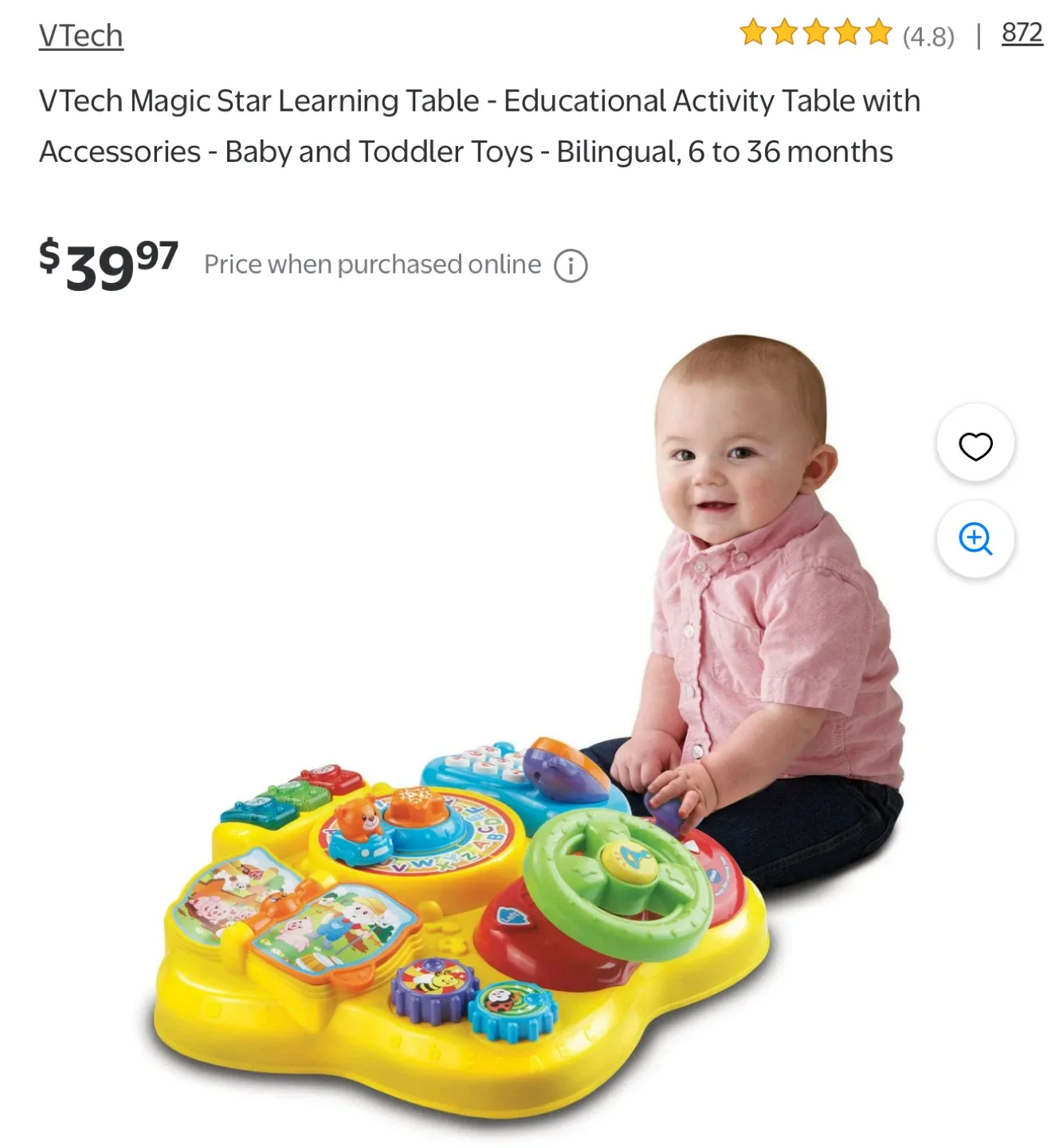 VTech Magic Star Learning Table-Bilingual image indicator(4)