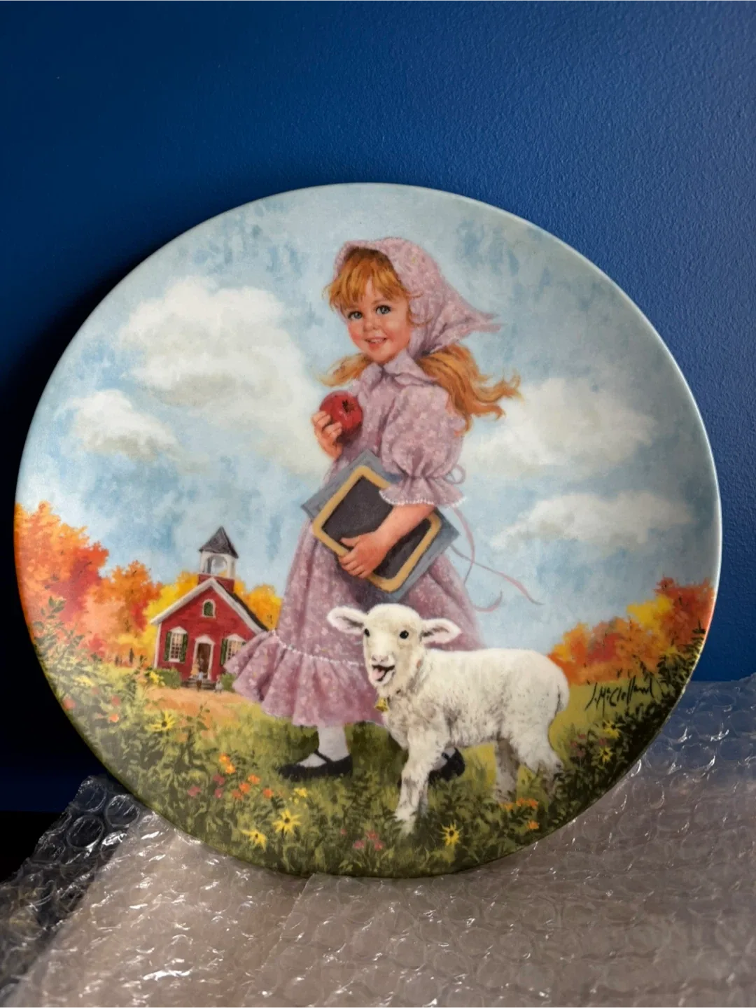 Mary Had a Little Lamb Collector Plate