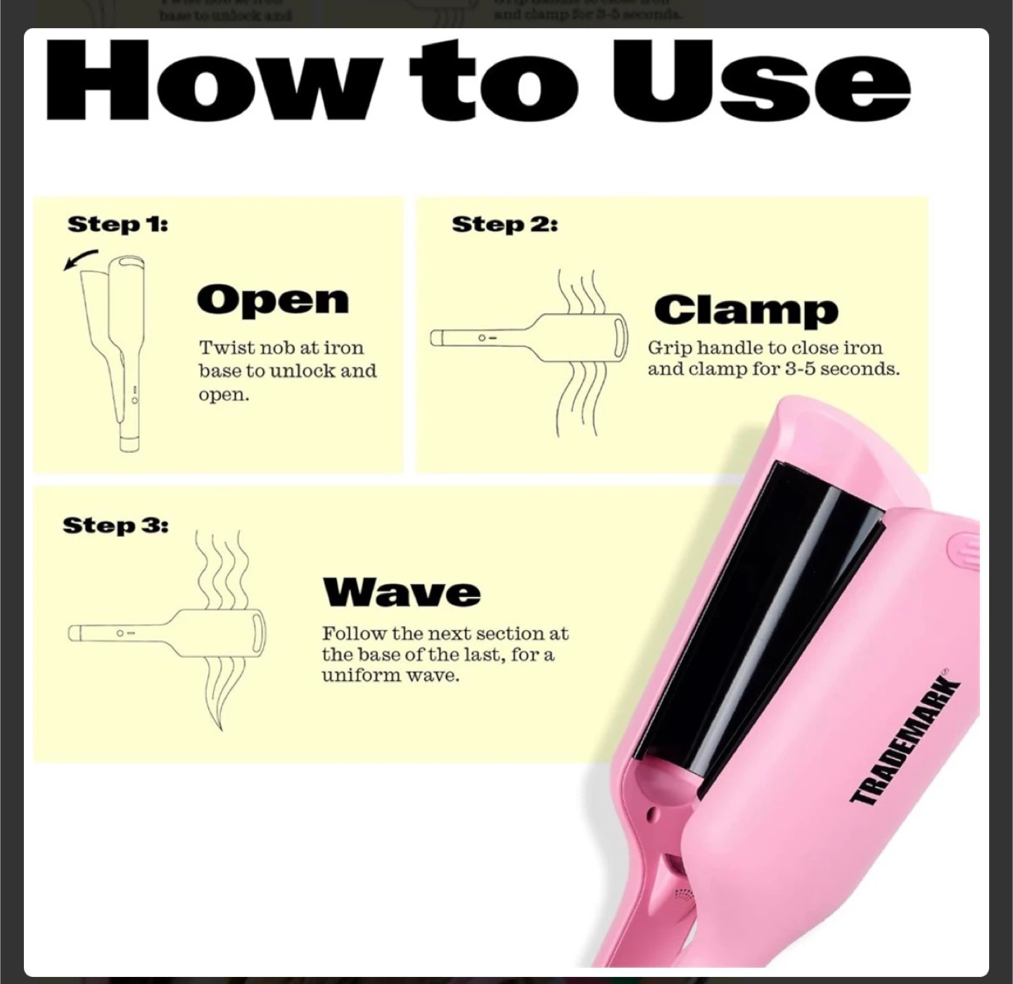 TRADEMARK Pink Hair Waver - photo 2