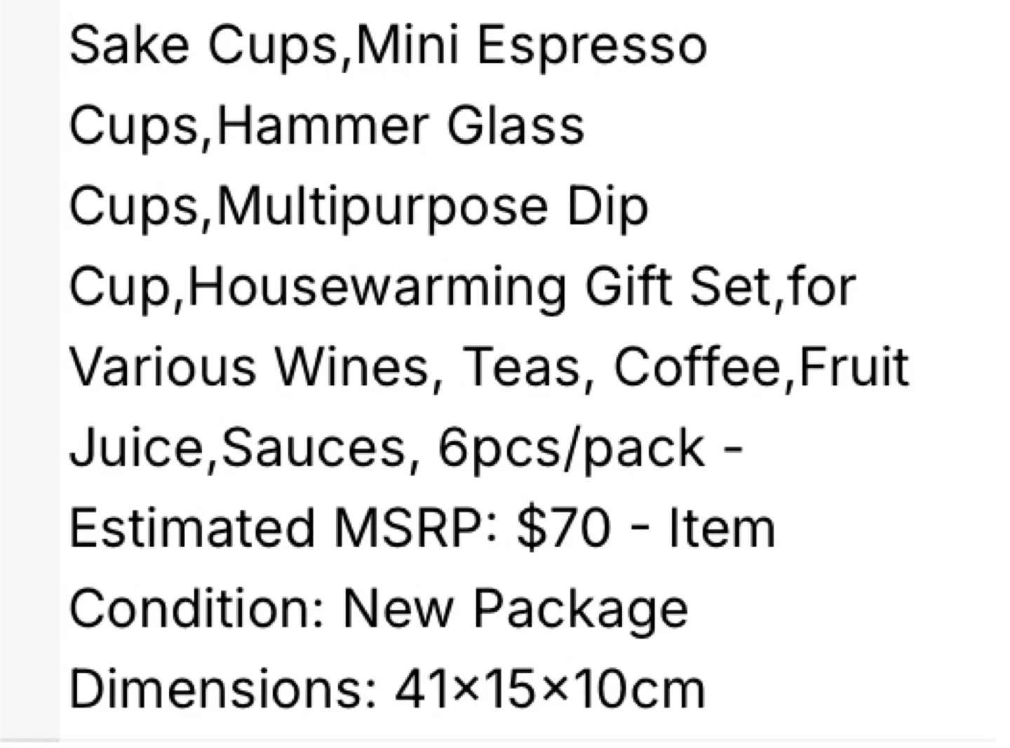 New 6pcs Sake Cups, Mini Espresso Cups image indicator(3)