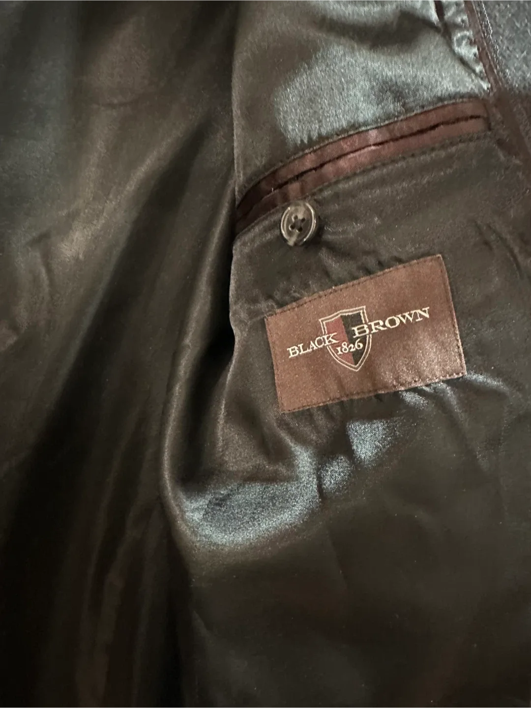 Black Brown 1826 Wool Blend Overcoat image indicator(5)