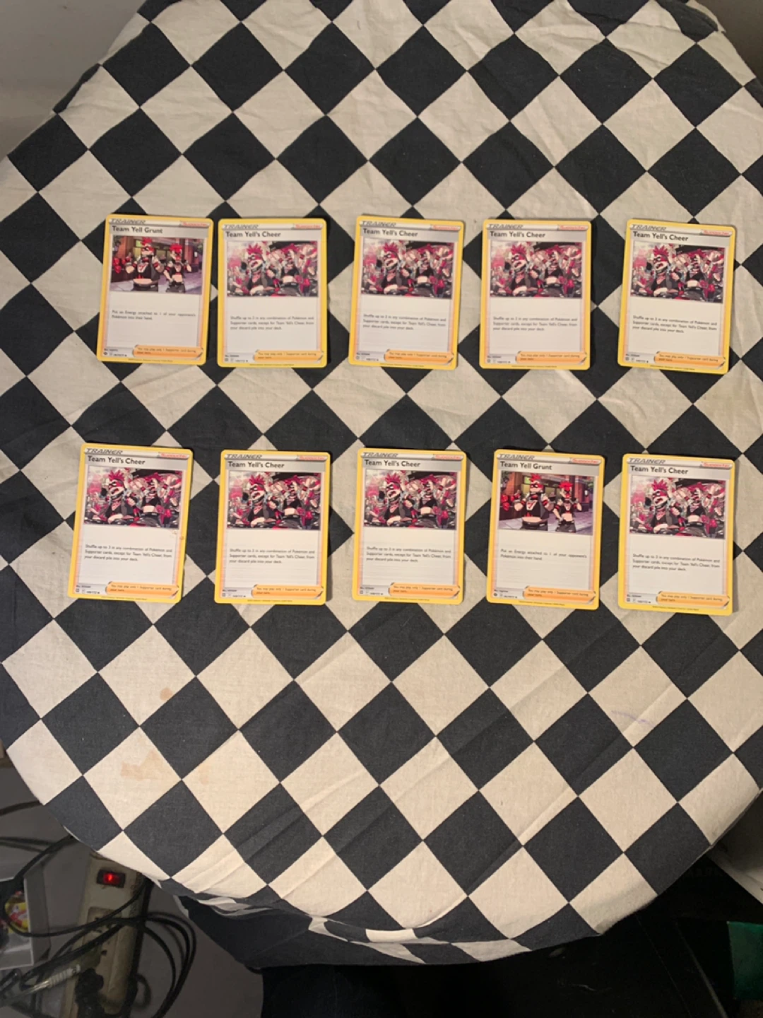 Pokemon Team Yell's Cheer Card