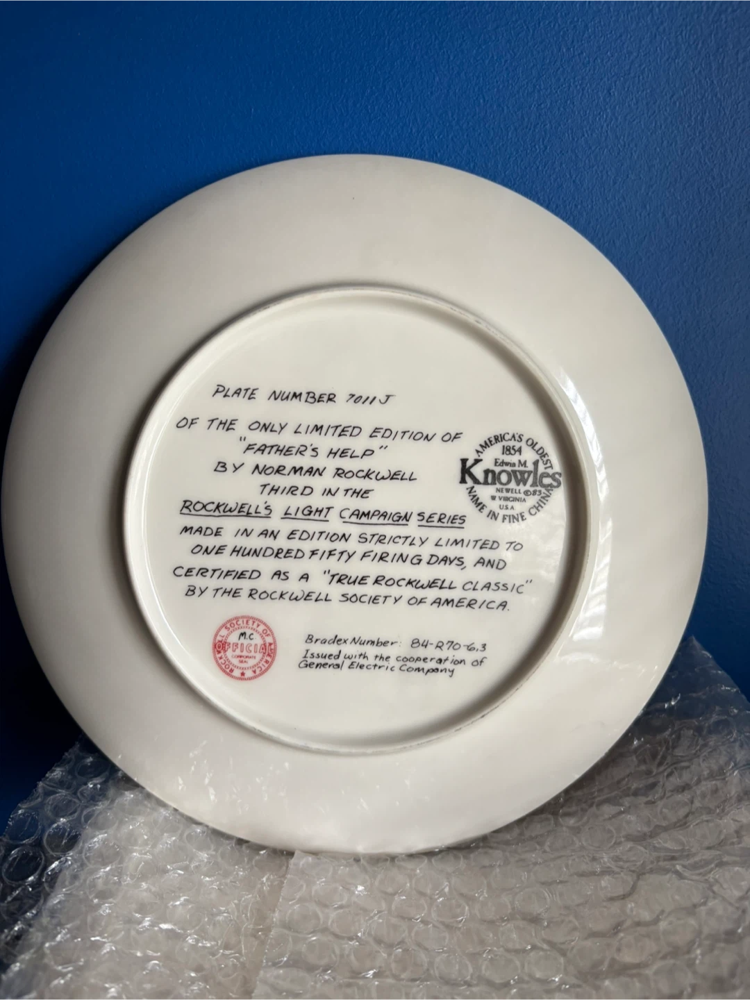 Norman Rockwell Knowles Collector Plates - photo 4