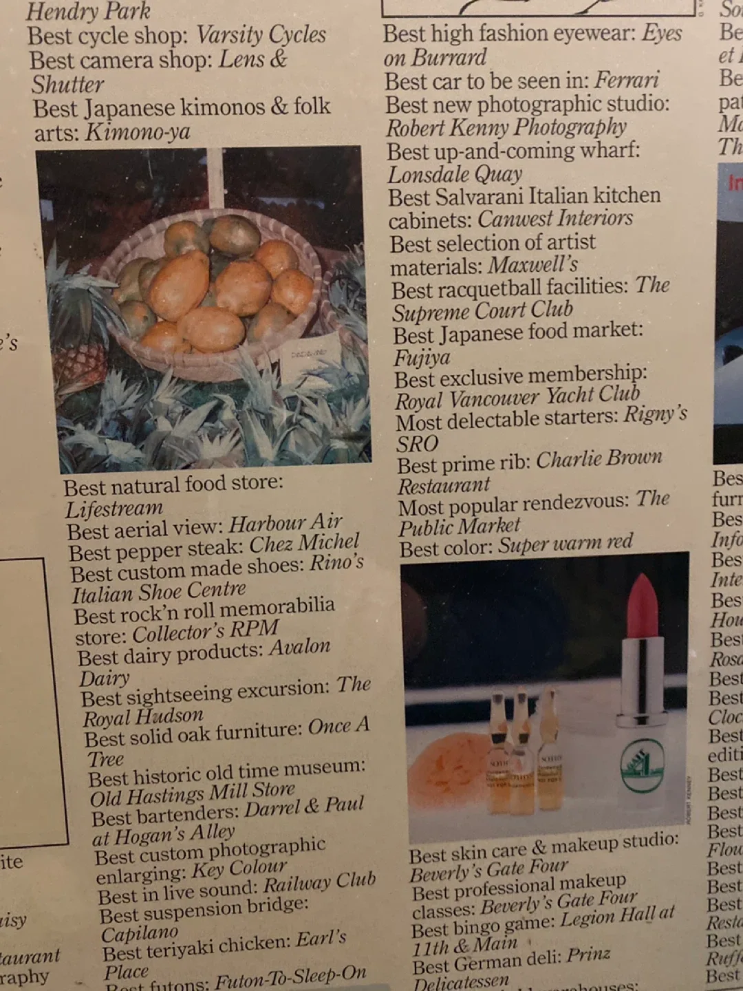 1st Edition of Vancouver’s Best - 1983 ? image indicator(4)